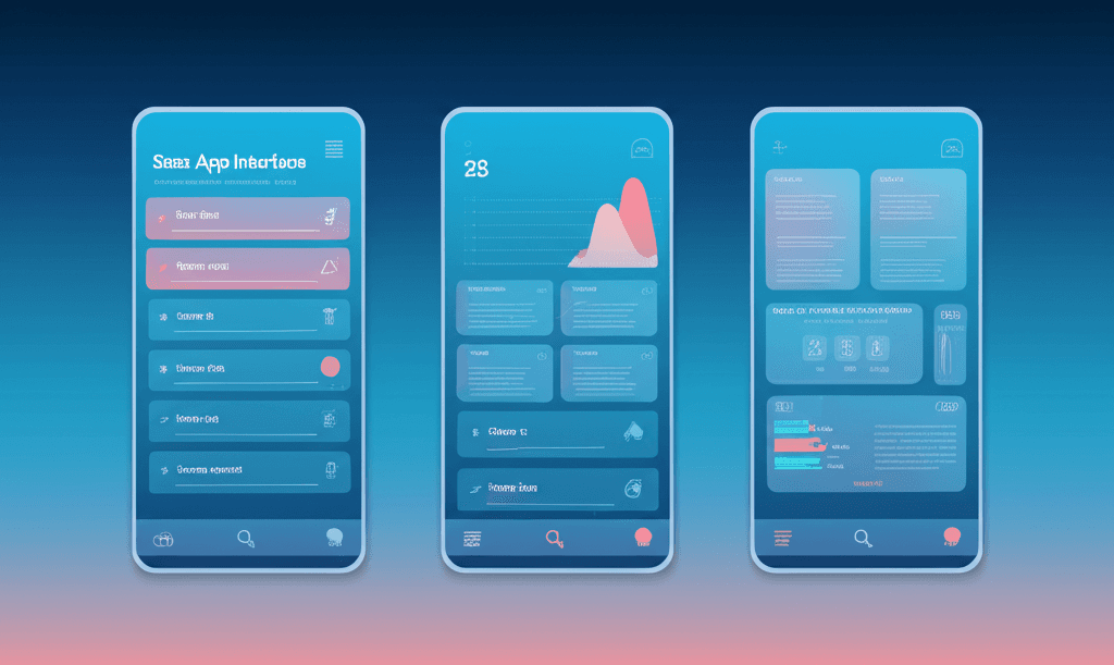 Health and wellness mobile app interface design